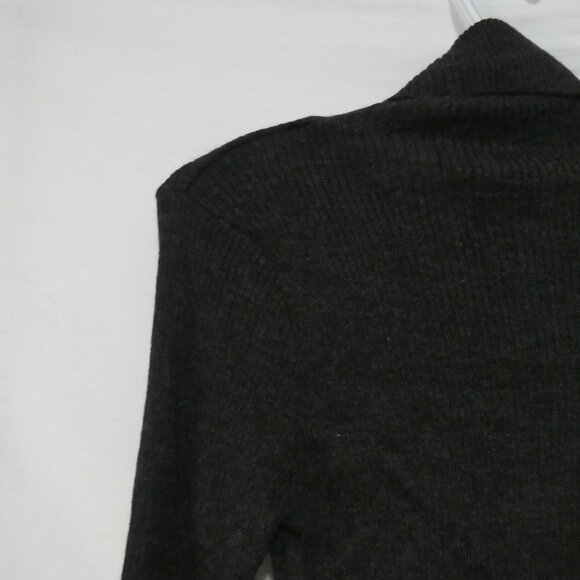 POLO SPORT - Sports Woman | medium | Charcoal Grey Ribbed Turtleneck Sweater - Picture 9 of 14